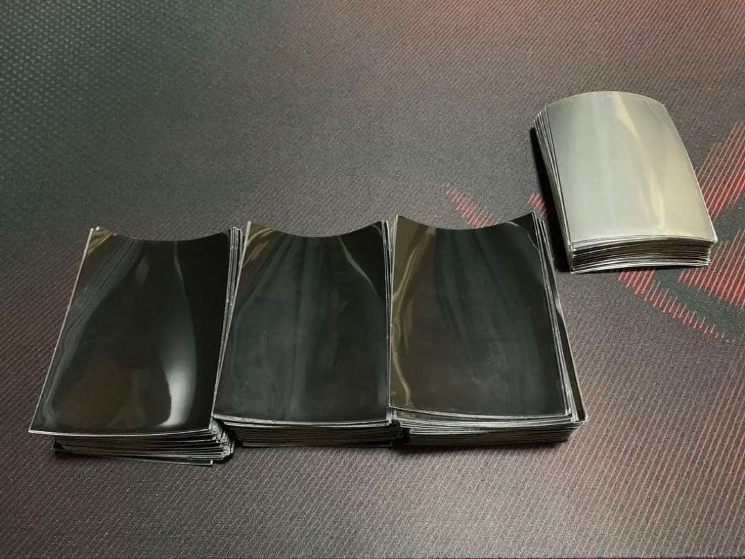 フォーラムスリーブ 黒　絶版　中古150枚＋ジャンク37枚　計187枚 おやつフォーラムスリーブブラック 50枚 (67×93)【-】{-}