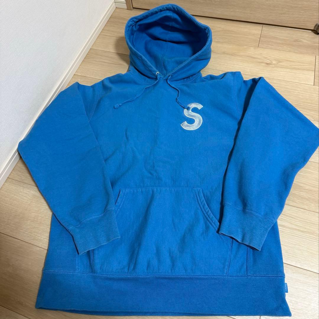 Supreme S Logo パーカー XLライトブルー 19