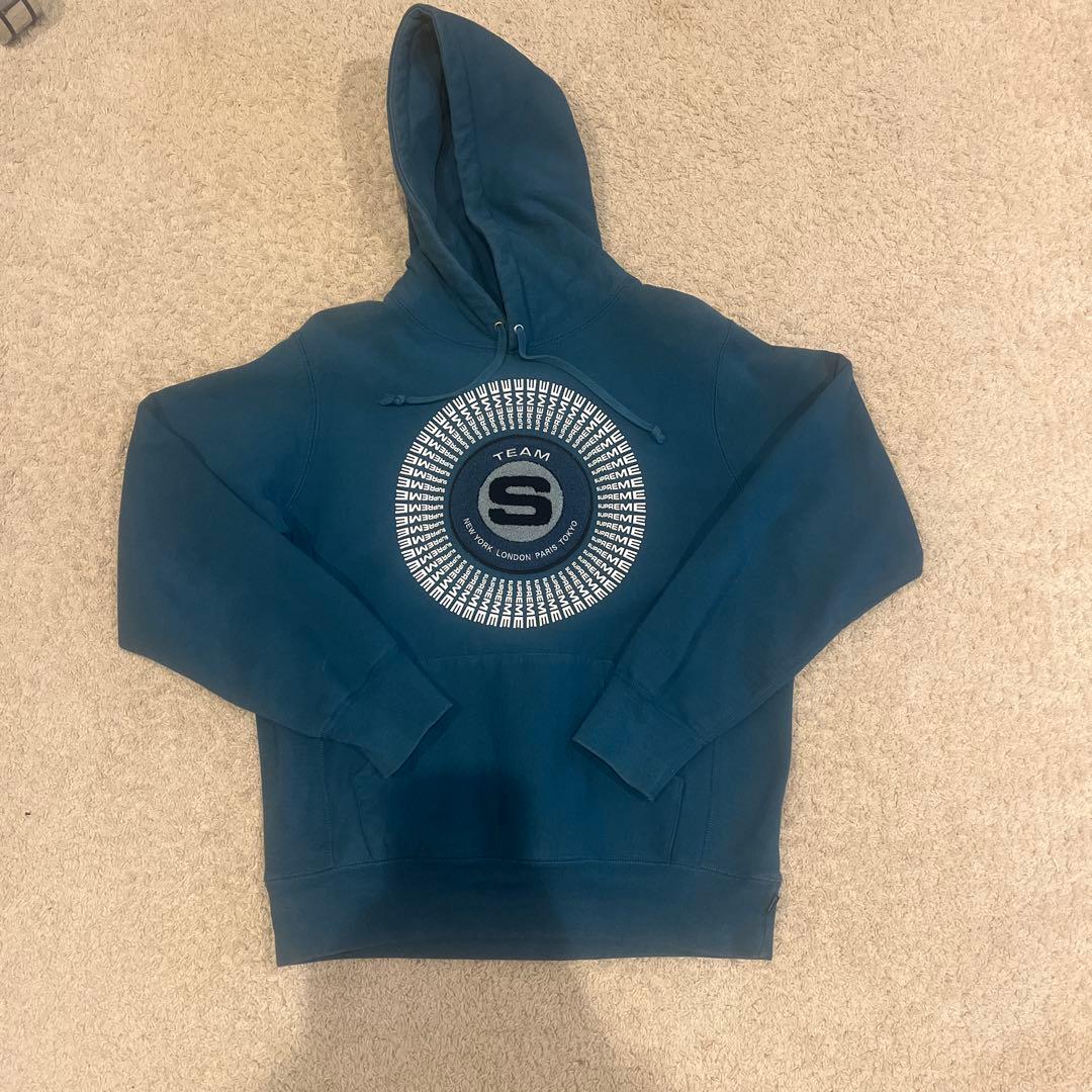 SUPREME ダークブルー パーカー