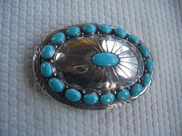 ナバホ　インディアン　スターリングシルバー　ターコイズ