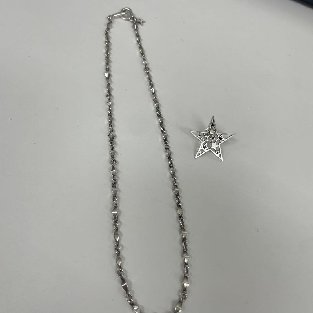 ジャスティンデイビス ネックレスチェーン＆ピアス片方 シルバー925