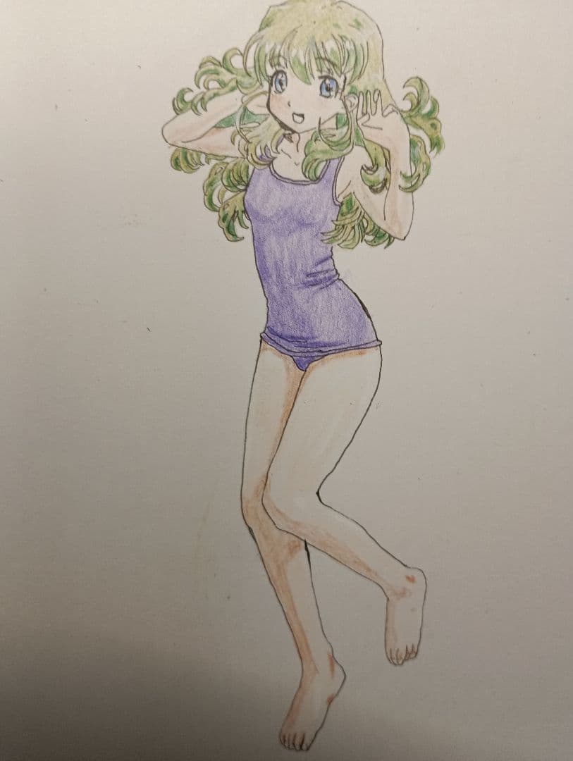 アニメキャラクター 水着イラスト