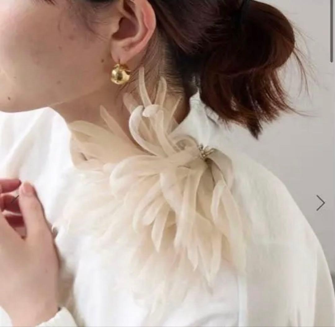 ★入手困難★VERMEIL par iena シルクオーガンジーコサージュ 追加2》シルクオーガンジーコサージュ（コサージュ）｜VERMEIL par