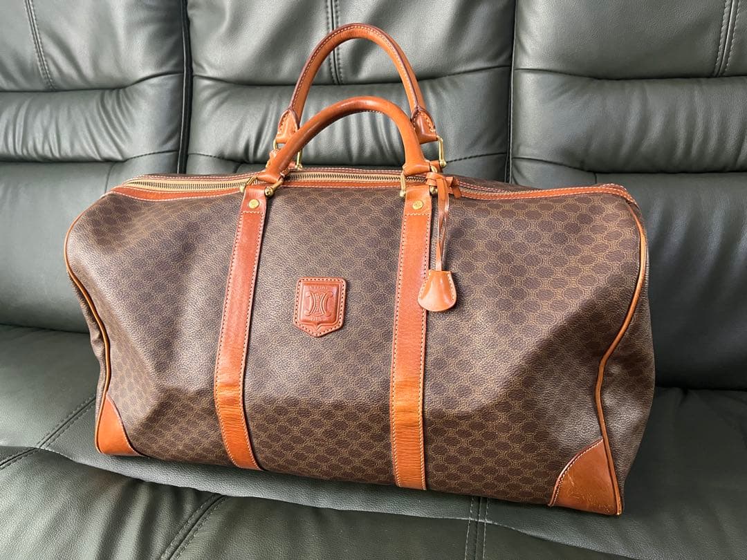 セリーヌ ボストンバッグ W49 マカダム柄 美品