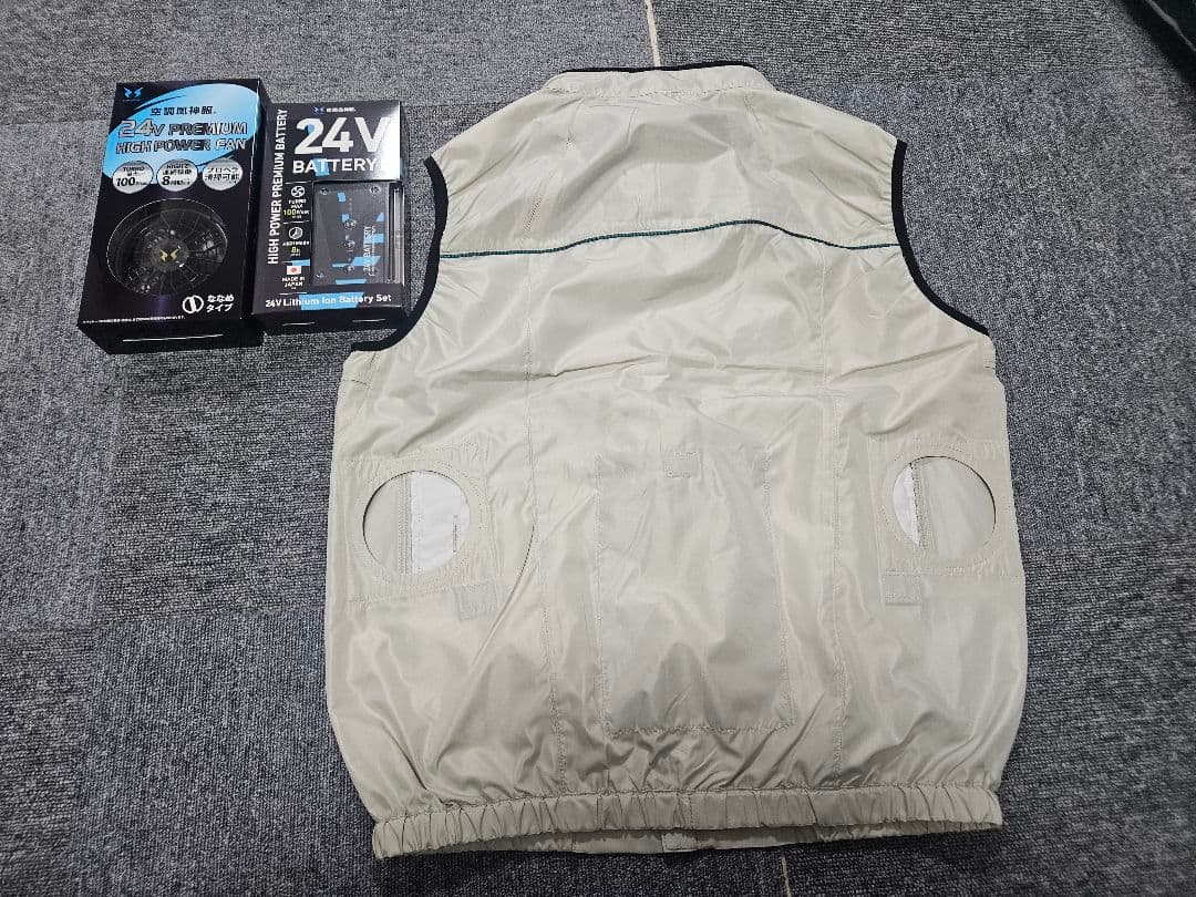 空調服 LLサイズ 24Vバッテリーセット　空調風神服