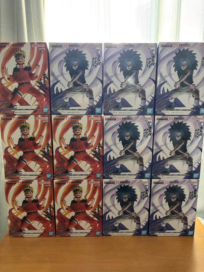 NARUTOバイブレーションスターズ　ナルト、サスケフィギュア12点まとめ売り