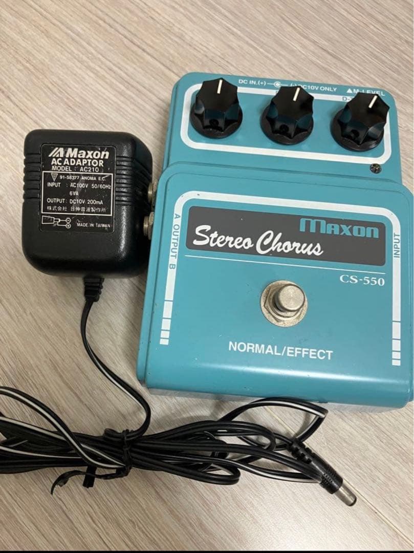 Maxon CS-550 ステレオコーラス ACアダプター付属　即購入可 2026年最新】maxon cs-550の人気アイテム - メルカリ