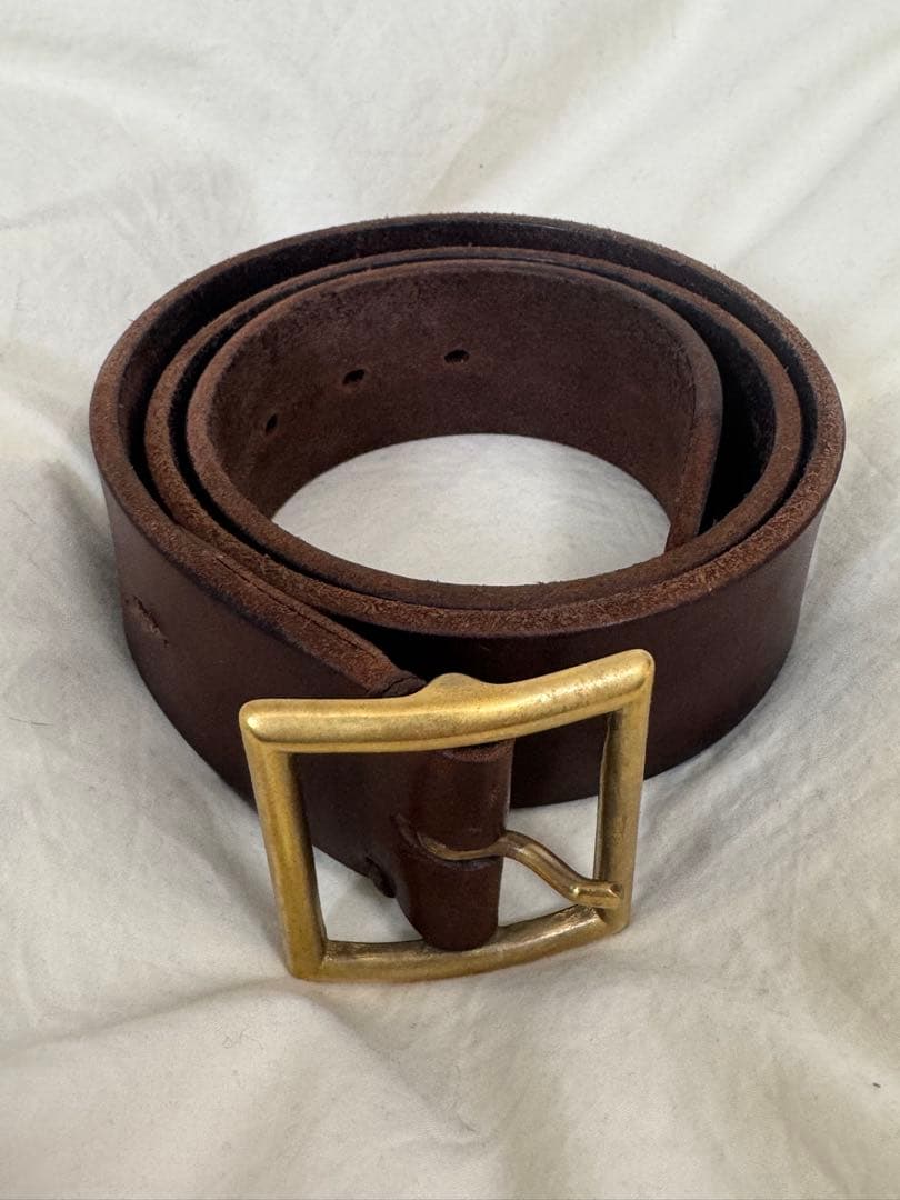 visvim plain belt 45mm 32インチ DK.BROWN
