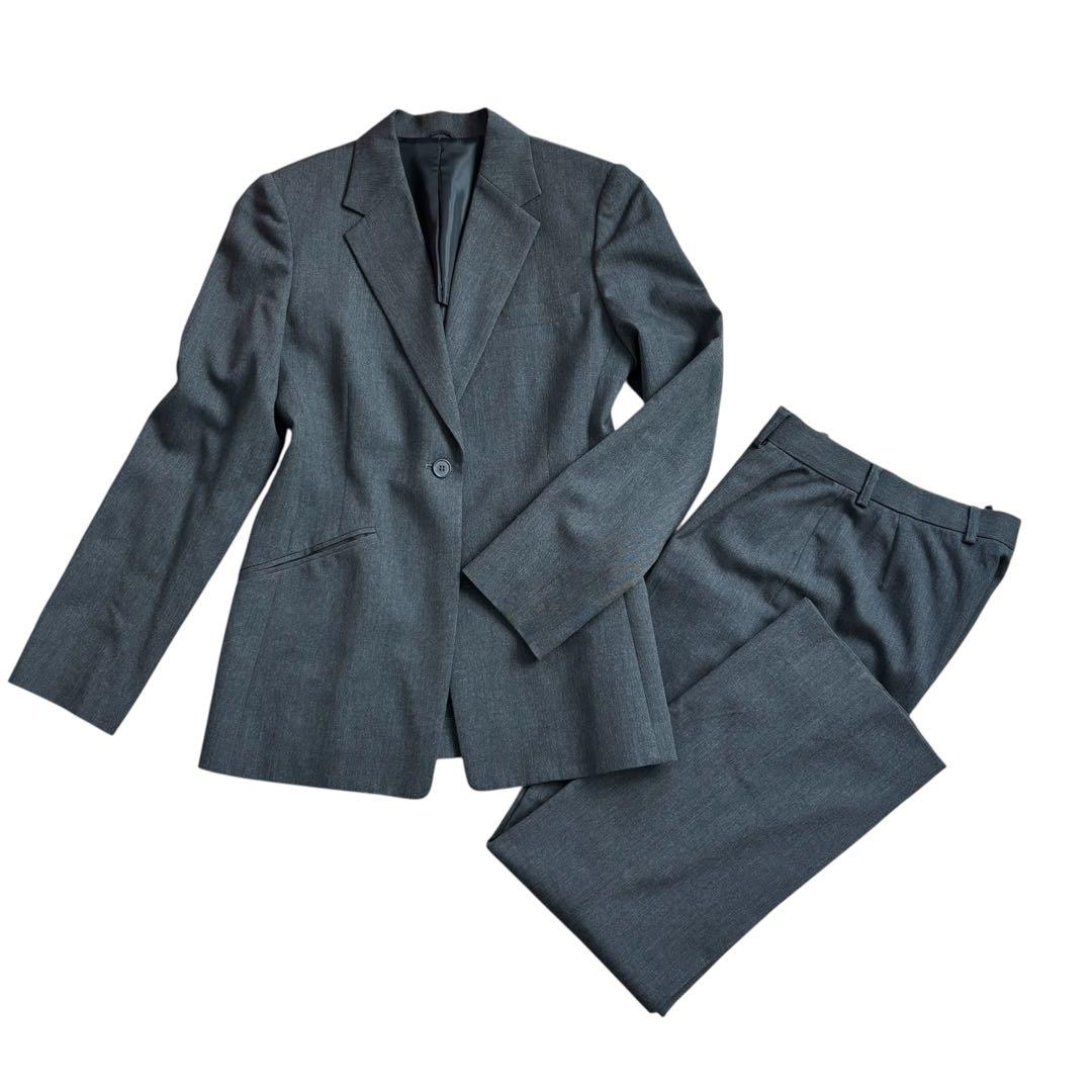 アンタイトル パンツスーツ グレー M 9号 セット 秋冬春 ビジネス