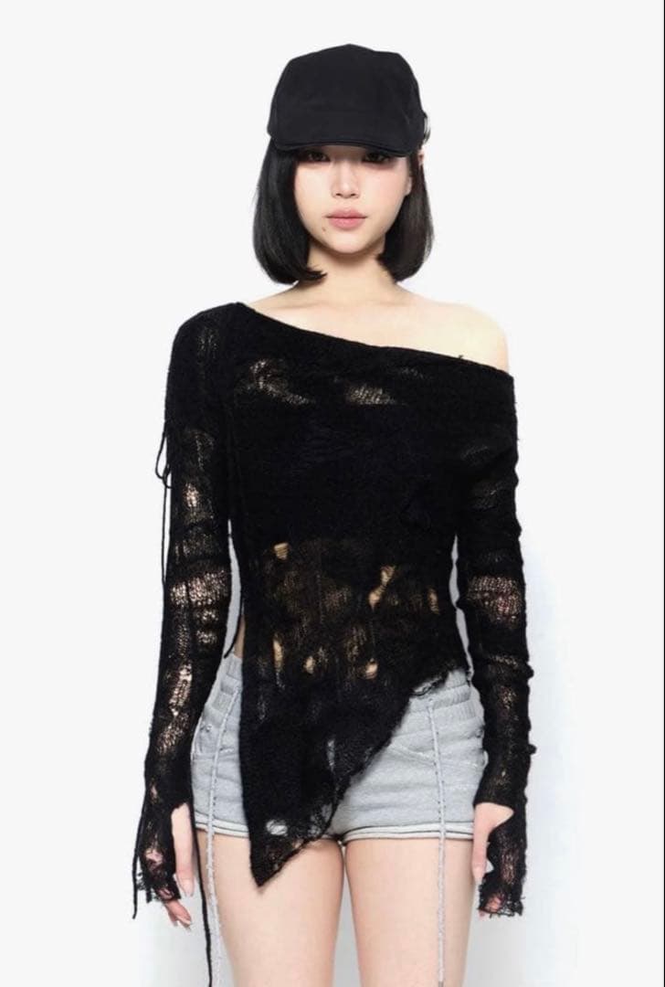 s*.様 【本日のみ】THEREDTHREAD S knit fit top c