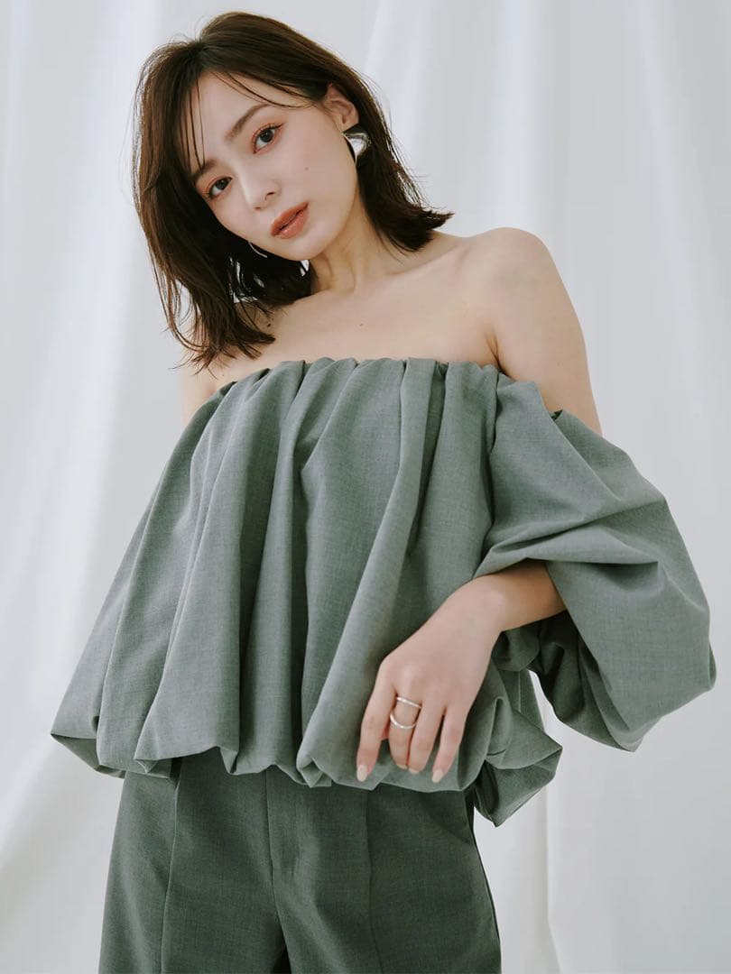 ánuans アニュアンス ボリュームバルーントップス アニュアンス anuans ボリュームバルーントップス （WHITE） -靴