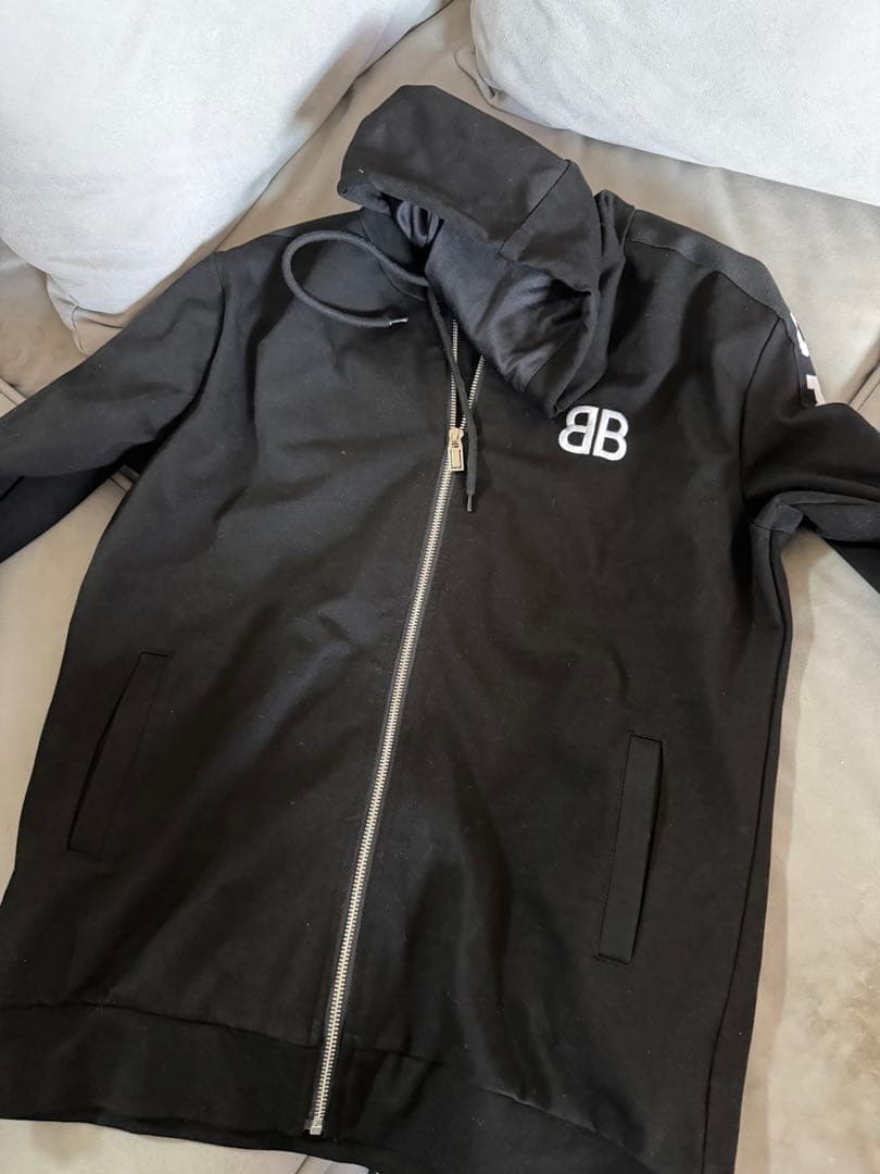 BALENCIAGA ブラック ジップアップパーカー セット BALENCIAGA（バレンシアガ） ジップアップパーカー X-SMALL ブラック