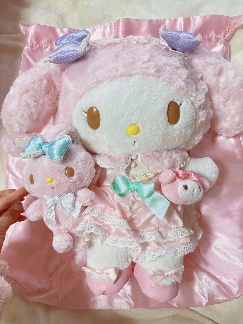 【週末限定価格】希少激レア 保存袋付き マイメロディおめかしぬいぐるみDX