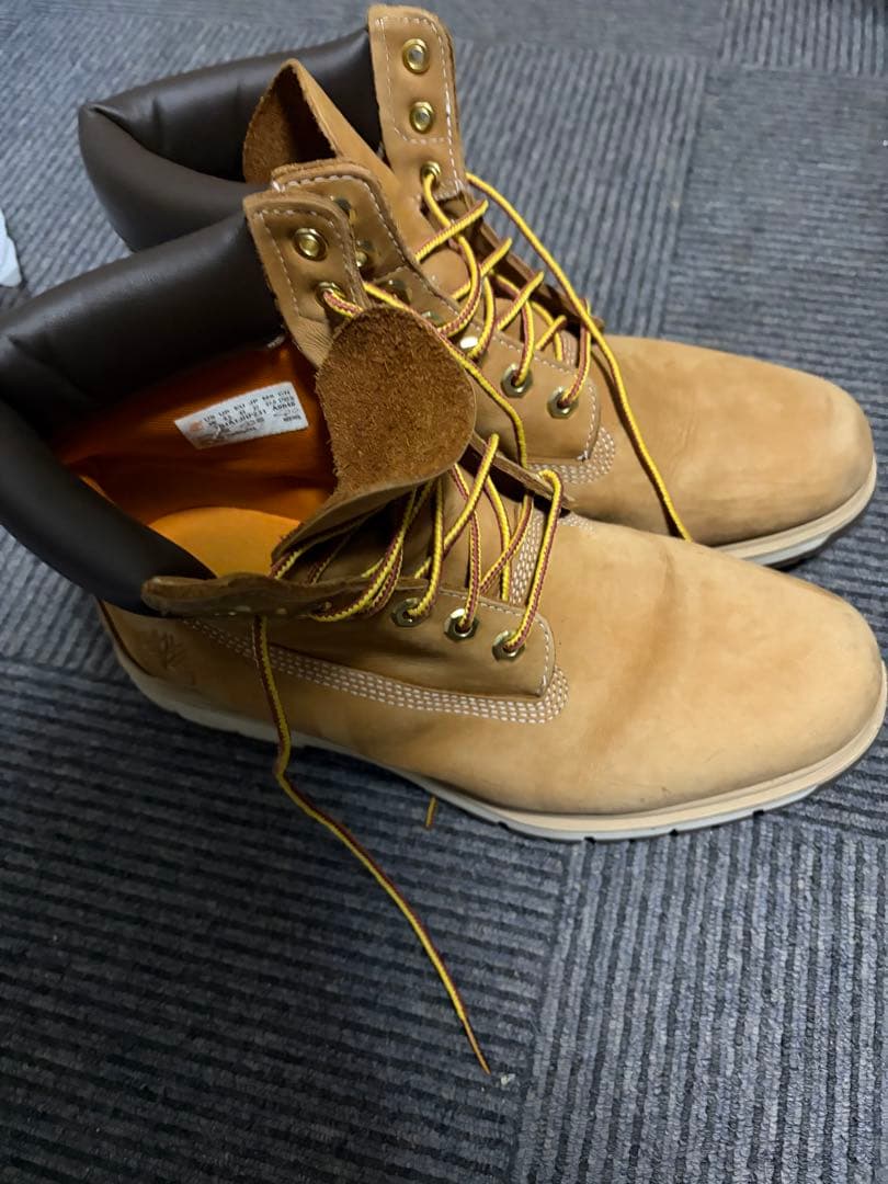 Timberland ベージュ ワークブーツ - メルカリ