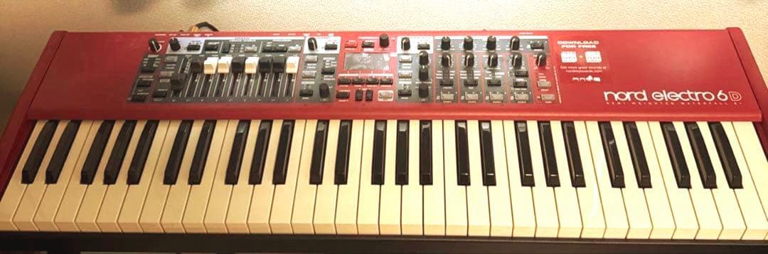 Nord Electro 6D 61鍵　CLAVIA 純正ケース、ペダル付き nord ノード / nord electro 6D 61【専用ケースセット！】61鍵盤ノード