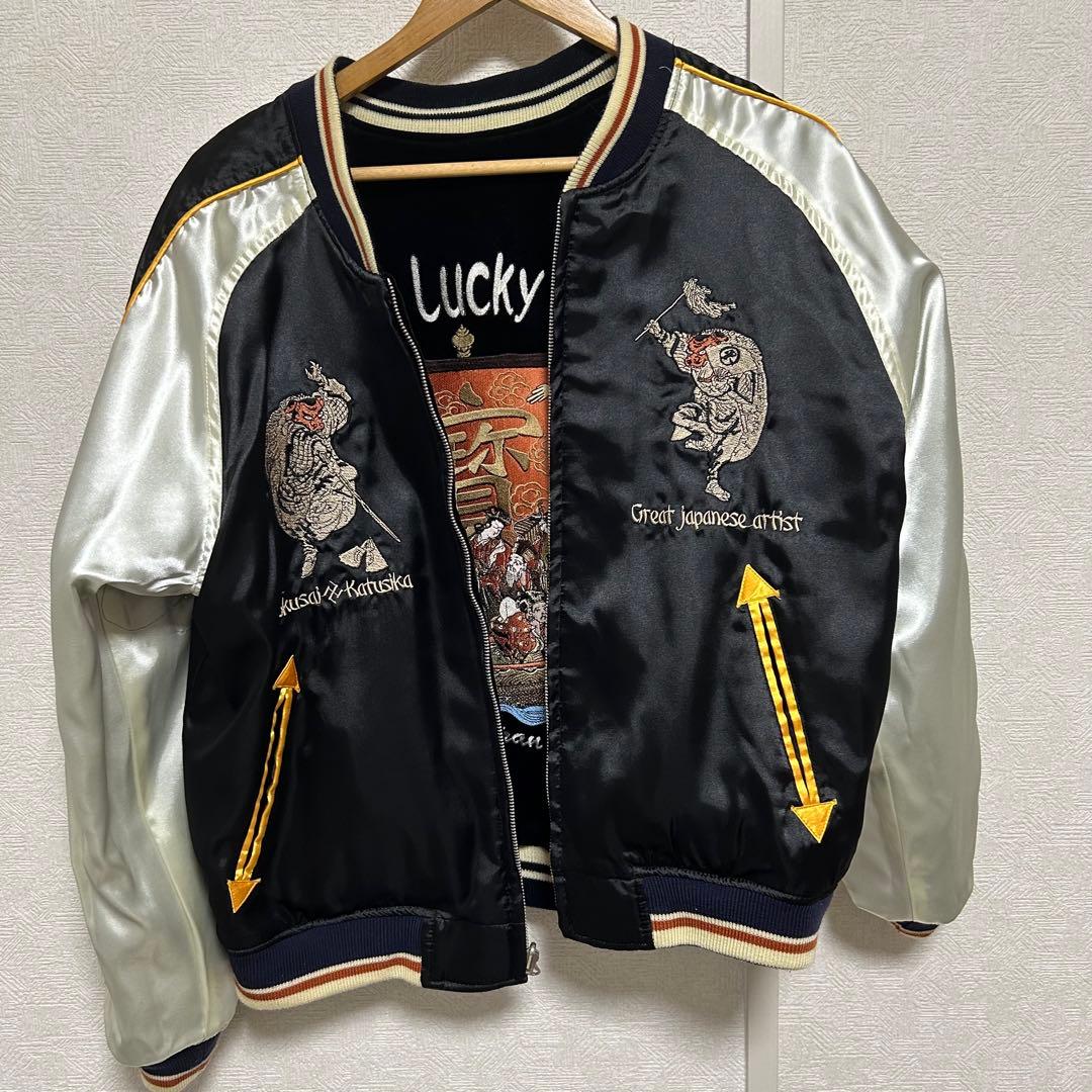 美品】爆裂爛漫娘 BRM リバーシブルスカジャン 別珍 サテン サイズ40