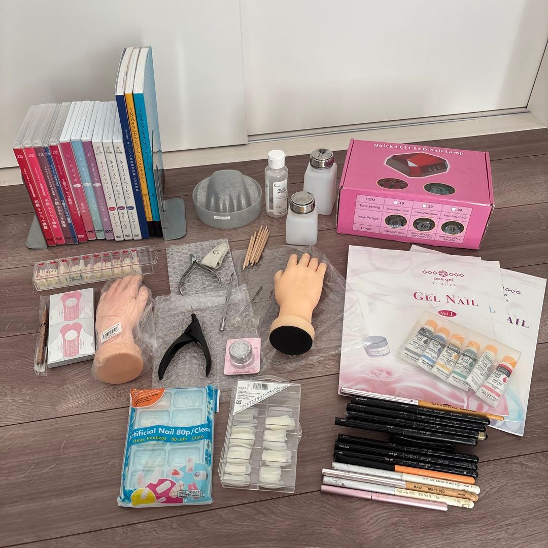 JNA 教科書 DVD ネイルケア 練習用具セット