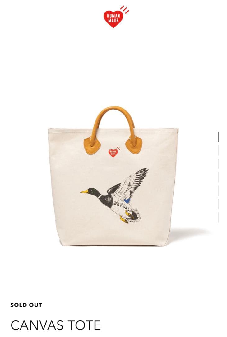 HUMAN MADE キャンバストートバッグ