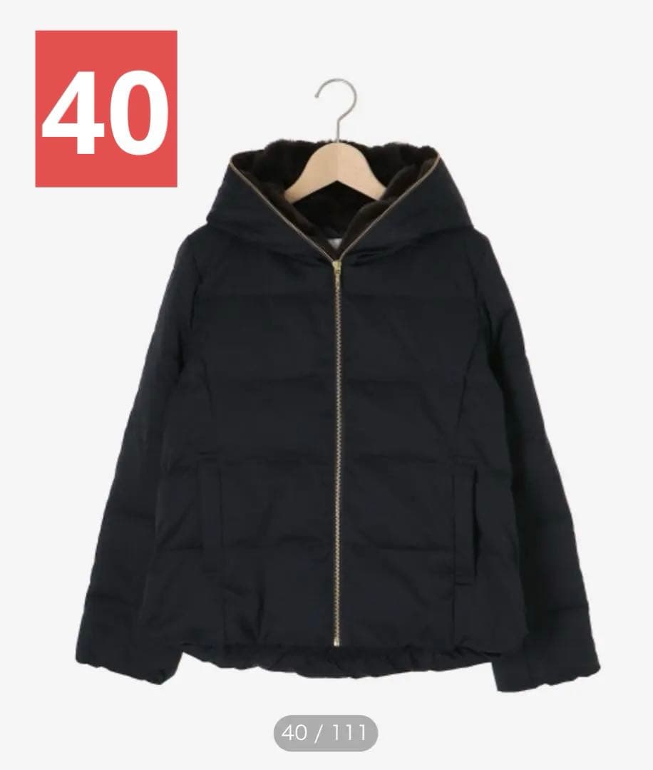 ルクールブラン　ファーフードショートダウン ファーフードショートダウン/le.coeur blanc(ルクールブラン