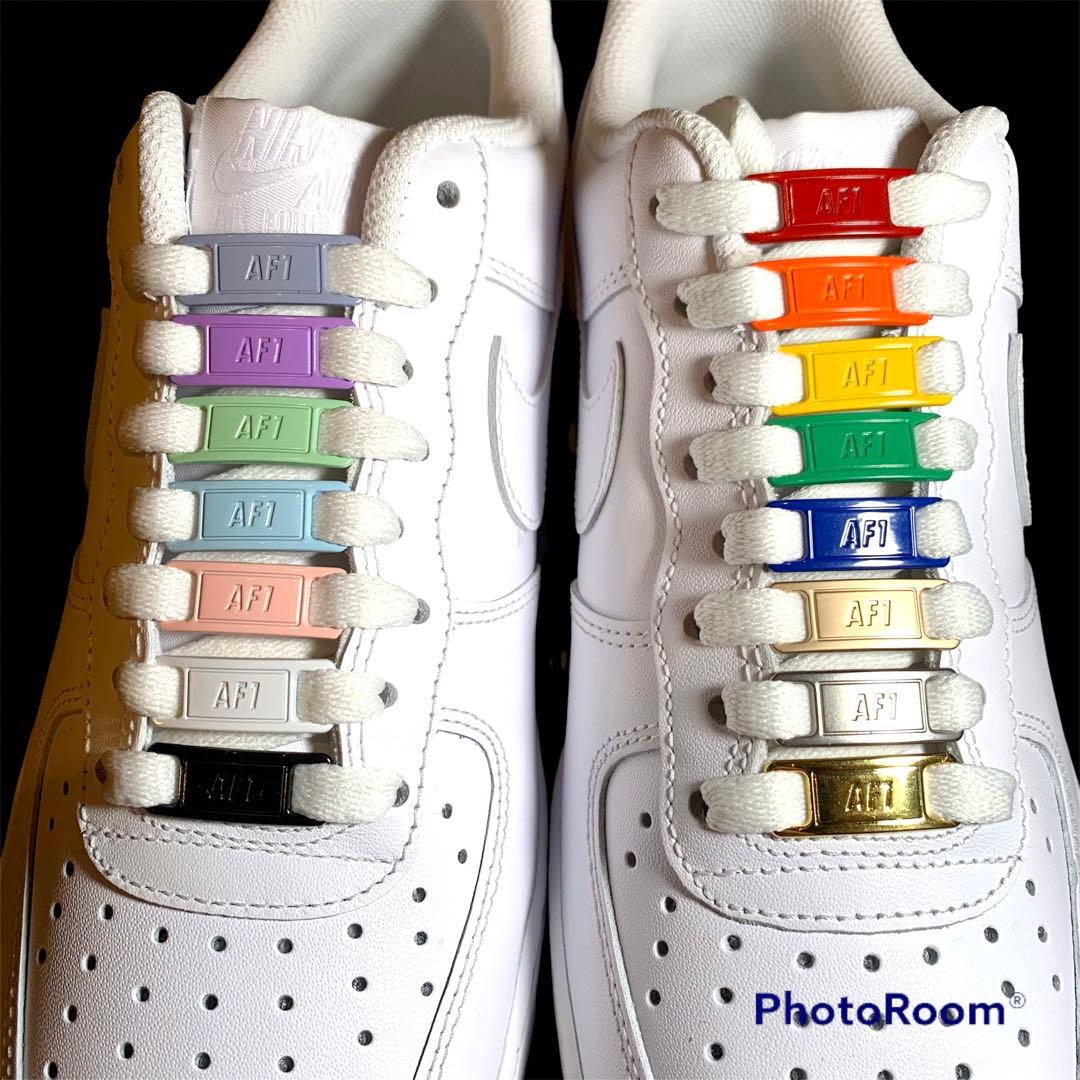 NIKE エアフォース1 デュブレ【メタルGOLD】AF1 デュプレ 紐 - メルカリ