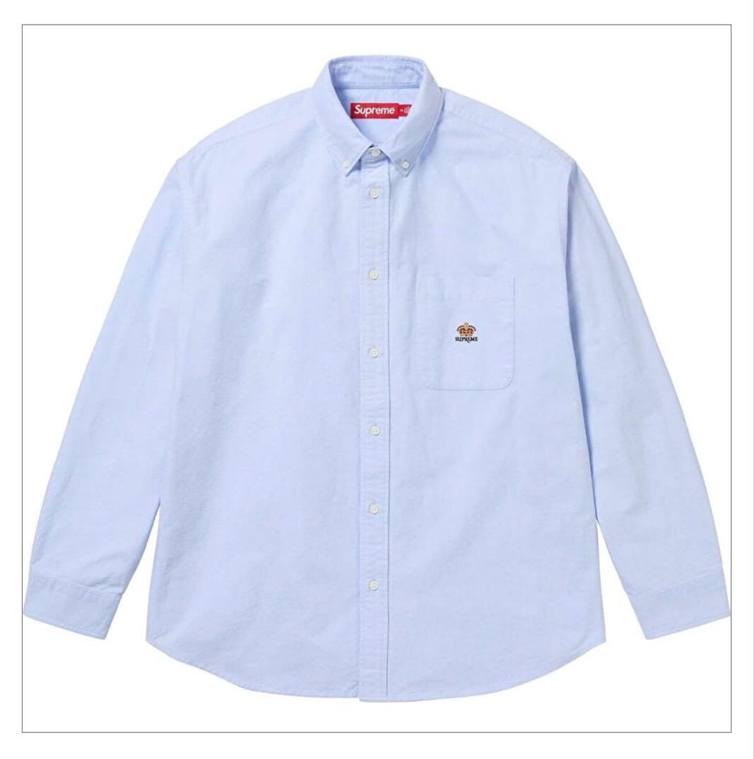 Supreme オックスフォードシャツ ライトブルー