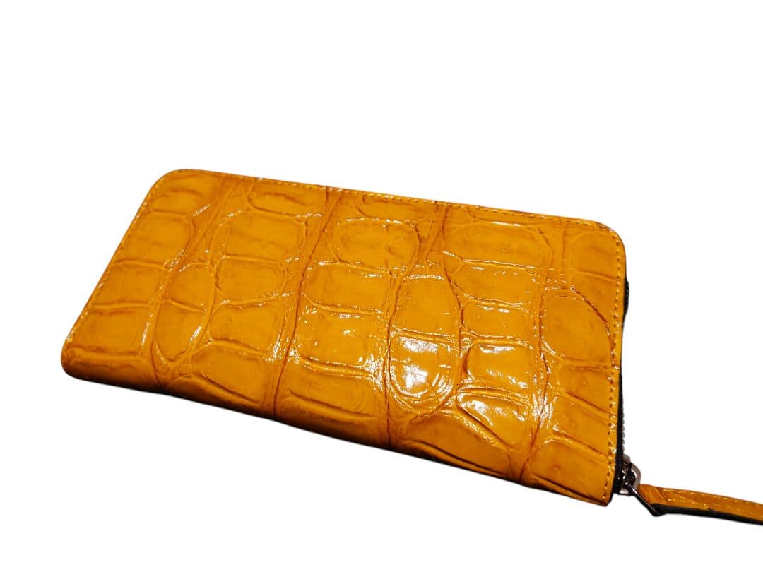 イエロー クロコダイル 長財布