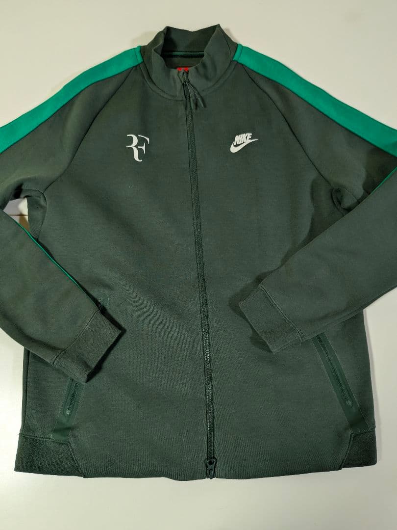 NIKE ナイキ フェデラー RF トラックジャケット L グリーン テニス