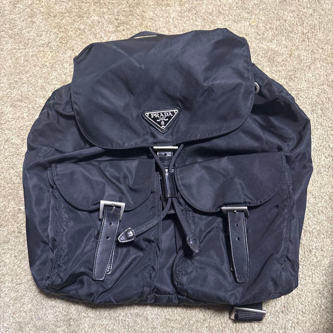 PRADA 黒 ナイロン バックパック