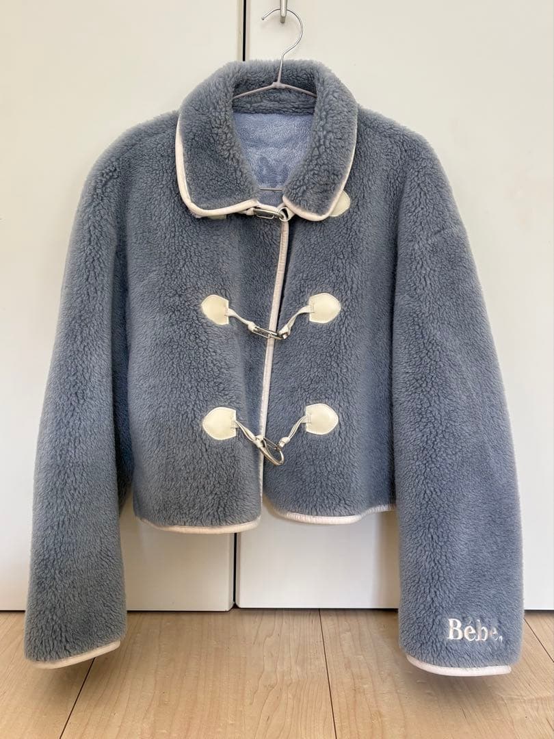 NOIRNINE ヌアールナイン フェイクファー ダッフルコート ブルー