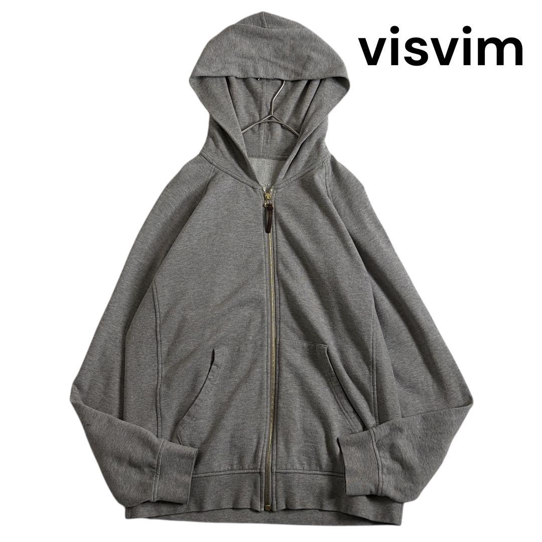 visvim フルジップパーカー 2 灰 ririジップ 日本製 ビズビム