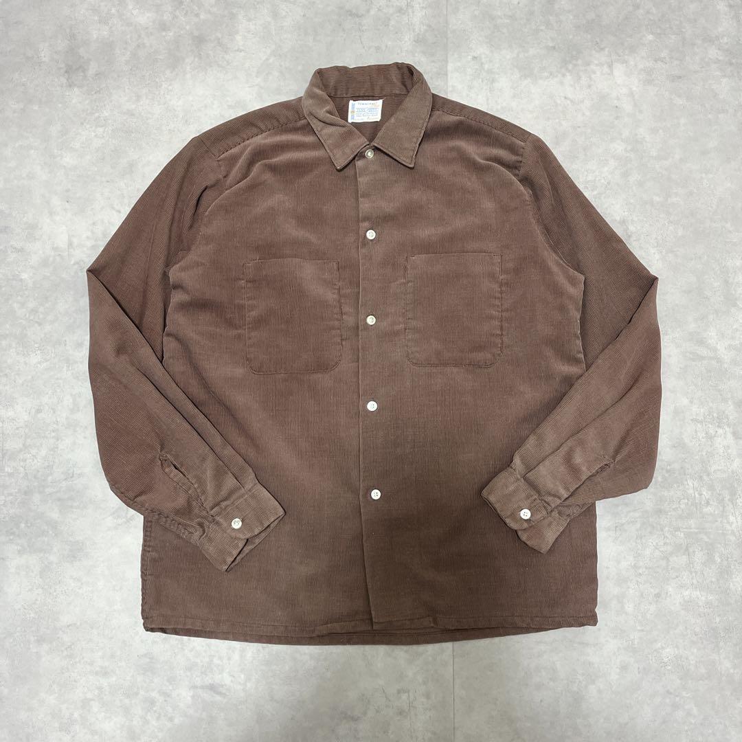 60s 70s ヴィンテージ タウンクラフトtowncraftコーデュロイシャツ