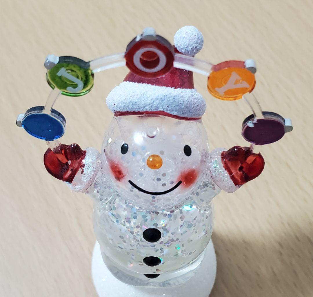 雪だるま クリスマス ツリー スノードーム ライト オーナメント - メルカリ