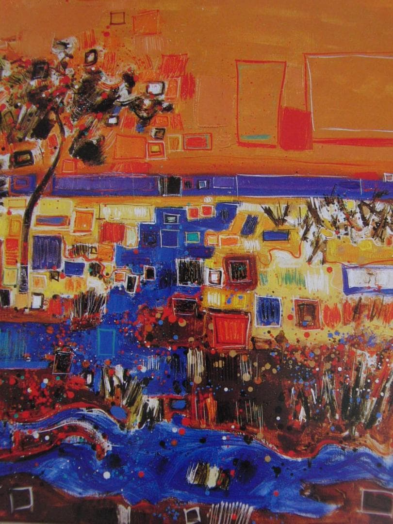 ドニ・ミオー、【豊かな色】、希少な額装用画集より、厳選、新品額装、マット額装付