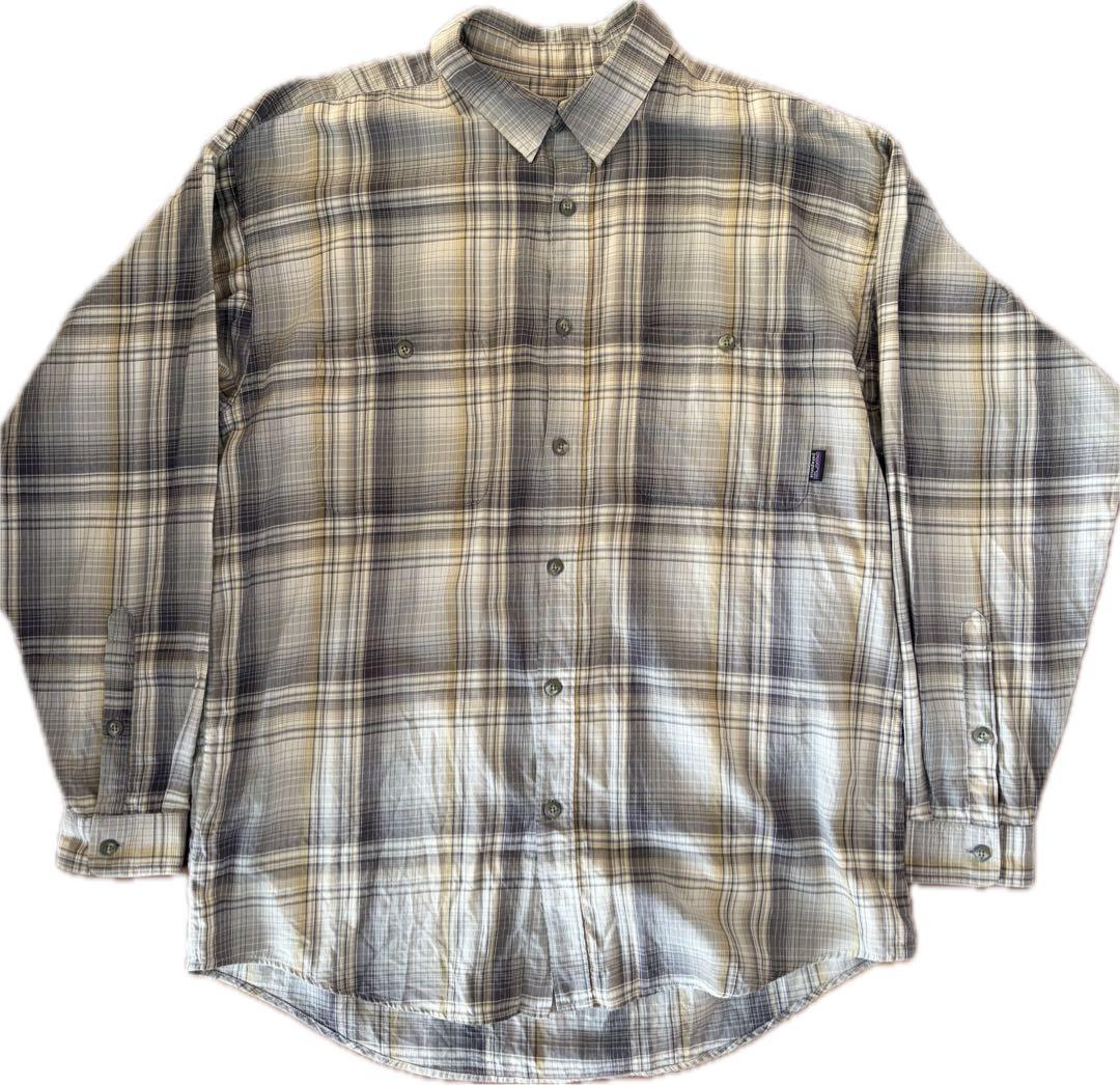 00s Patagonia パタゴニア ポルトガル製 オンブレシャツ Lサイズ