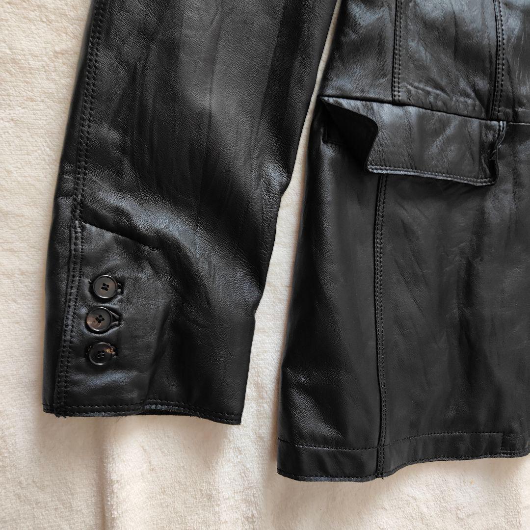 JOSEPH HOMME レザージャケット 50 ブラック オンワード樫山 - メルカリ