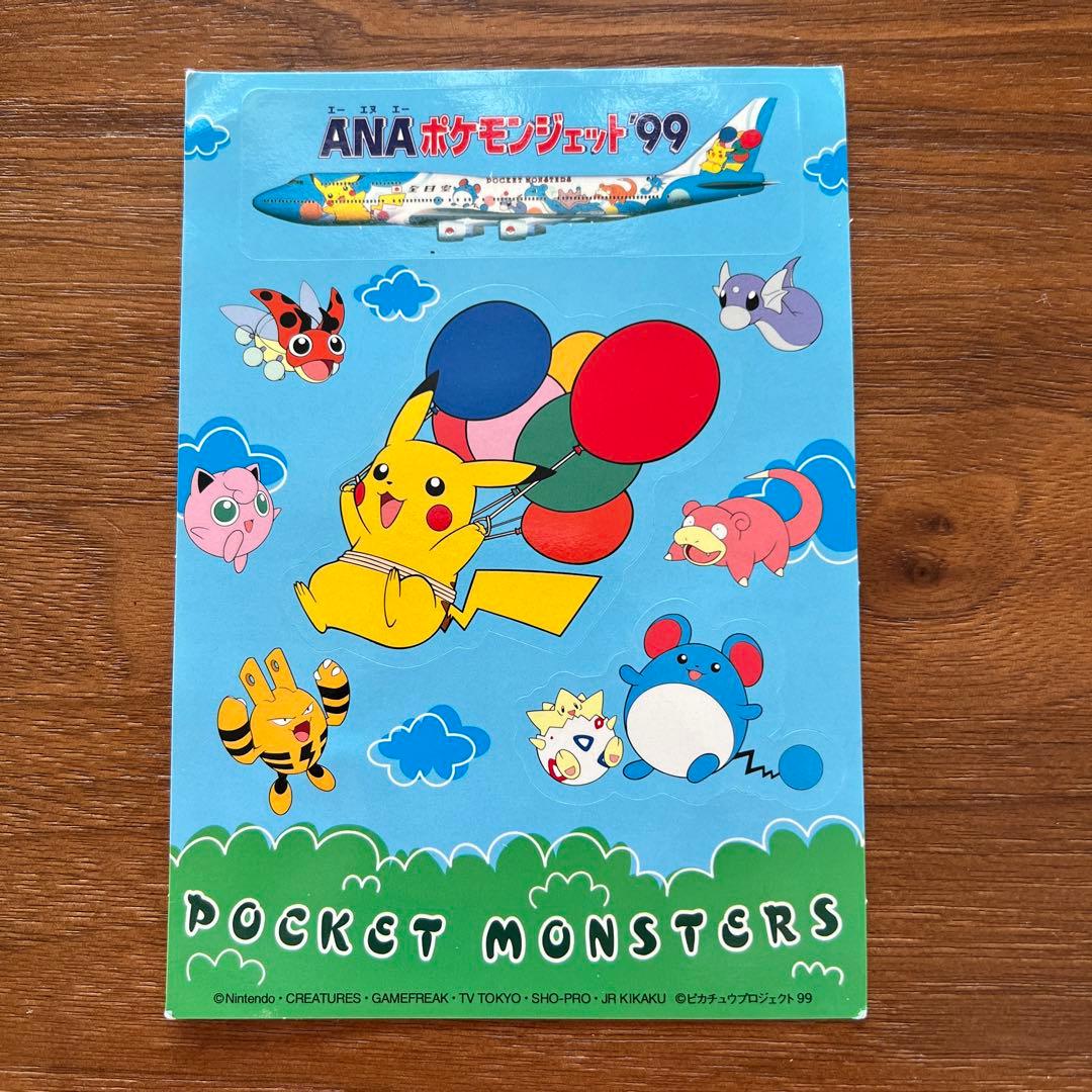 ANA ポケモンジェット 99 ステッカー ピカチュウ - メルカリ