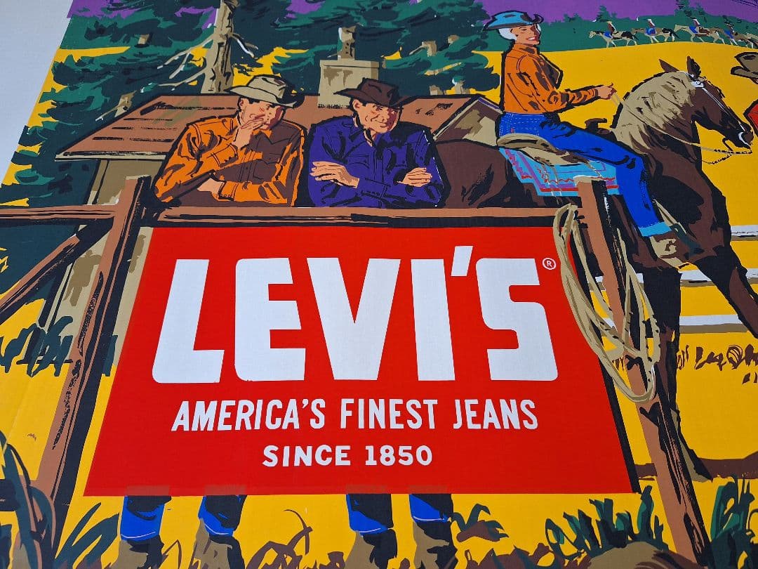 スペシャル 50's リーバイス ポスター 箱付 オリジナル 特大 ダンボール