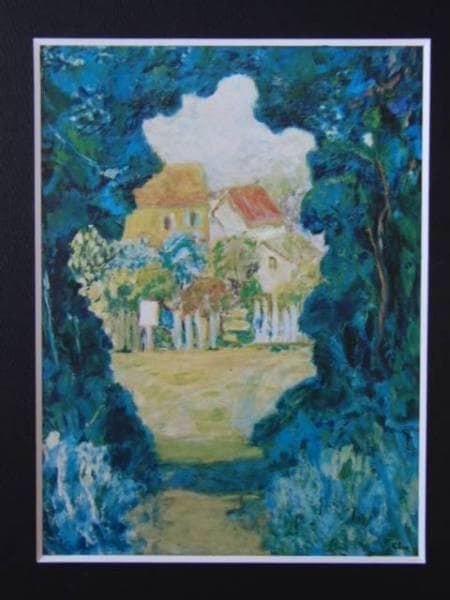 ジョルジュ・フェール、森の小道、希少画集画、新品額付