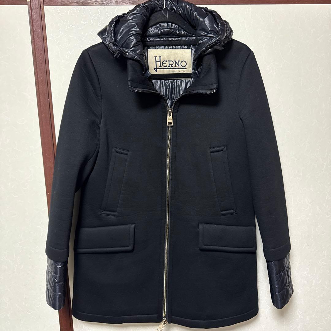 Hernoヘルノ ボンディング ダウンコート フード