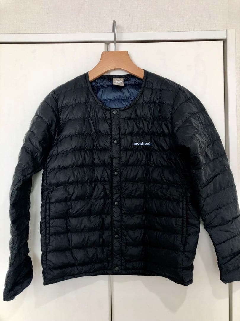 beams別注 montbell スペリオダウン　XXS 黒×ネイビー