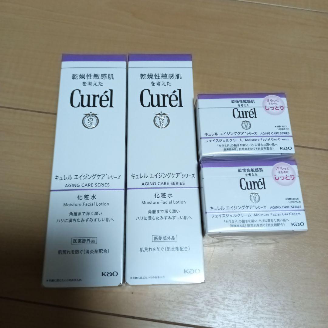 キュレル エイジングケア 化粧水2本、ジェルクリーム2個 - メルカリ