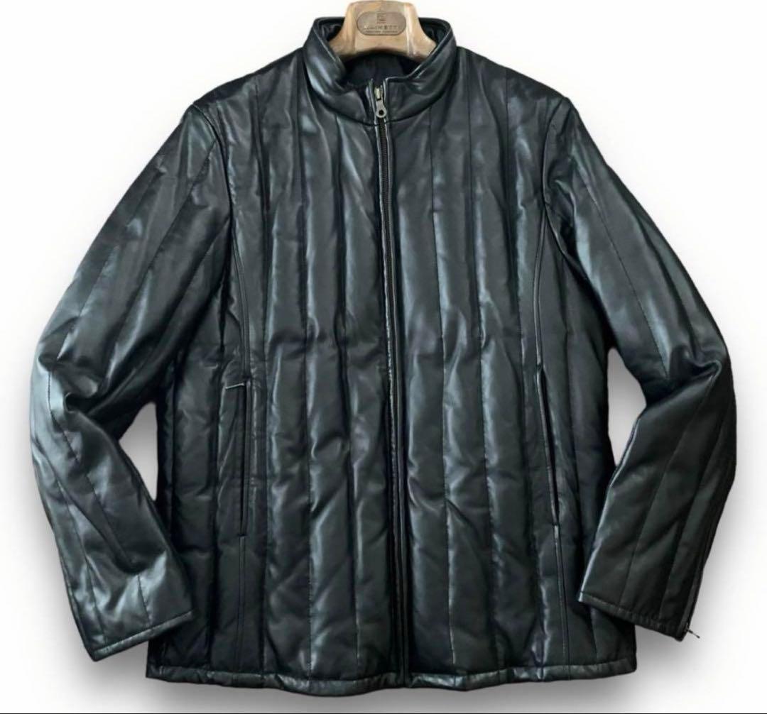 COMME CA DU MODE MENラム本革ダウンジャケット