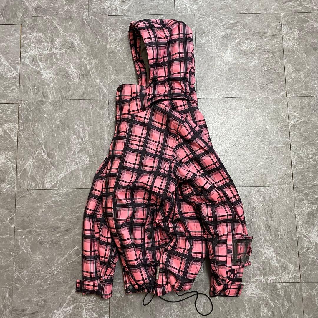 90s archive 短丈 shell jacket y2k テック チェック