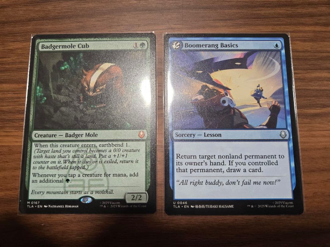 【2枚セット】アナグマモグラの仔　ブーメランの基礎　英語版　アバター　MTG