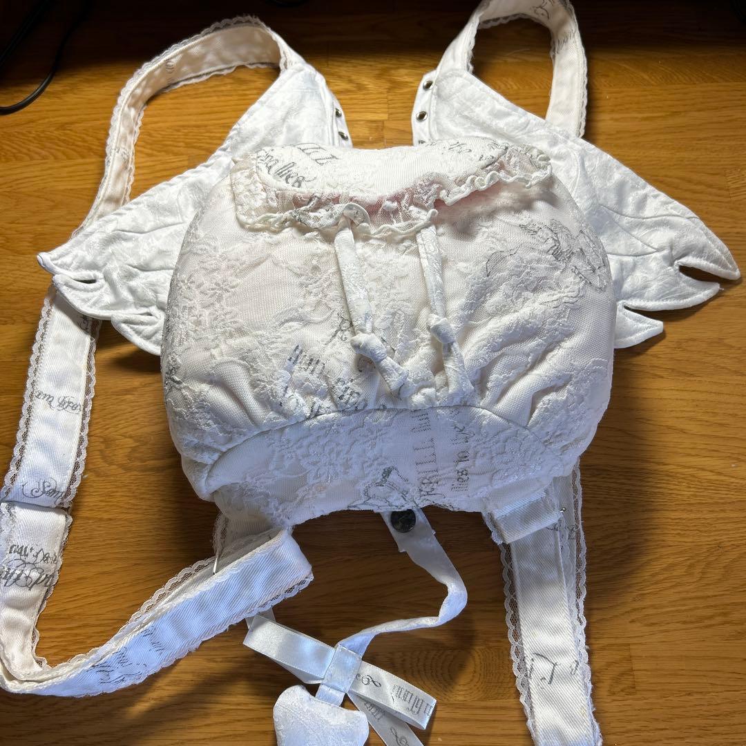 h.naoto frill 天使　リュック　りぼん 白ロリィタ 原宿 ゴスロリ