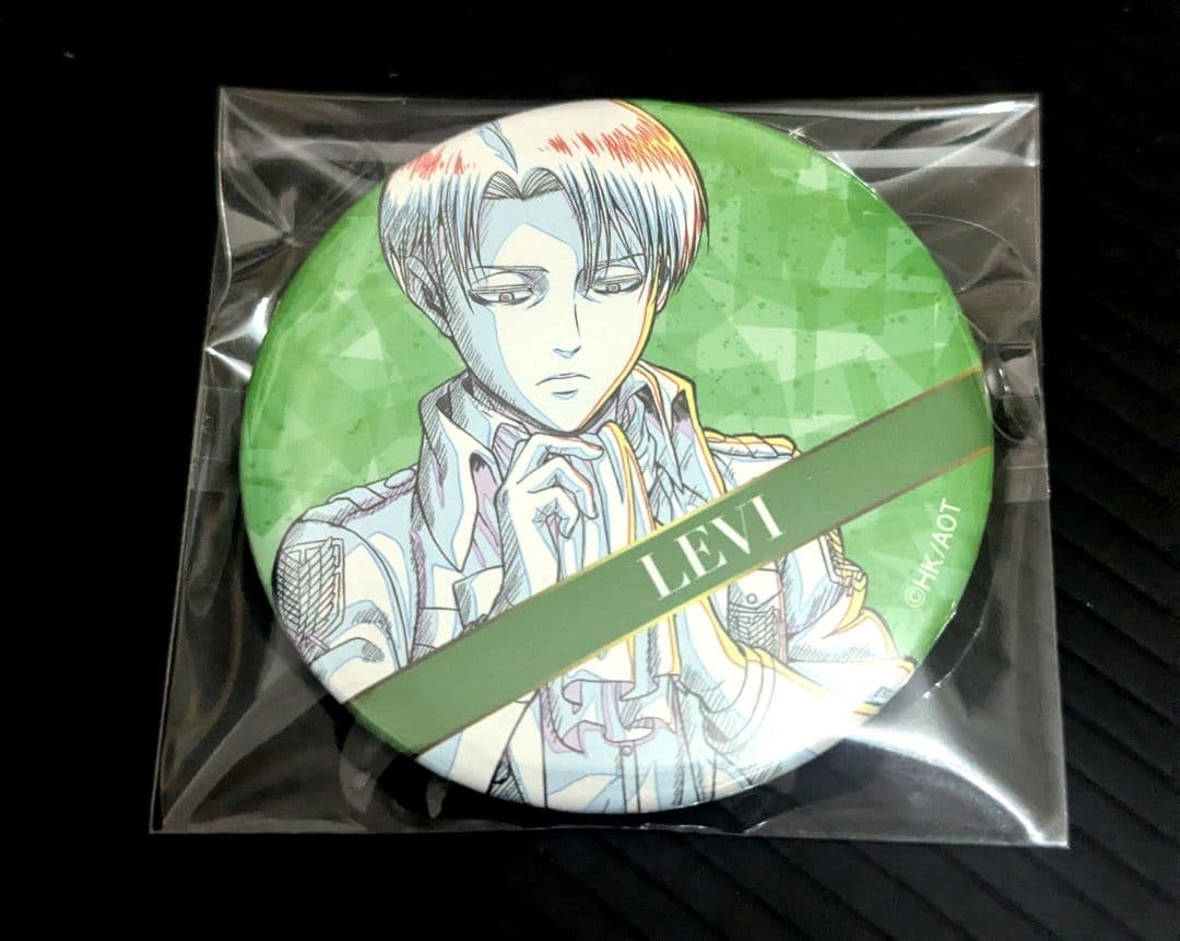進撃の巨人 スペシャルイベント 原画 缶バッジ　リヴァイ WIT ST Anique Shop JAPAN