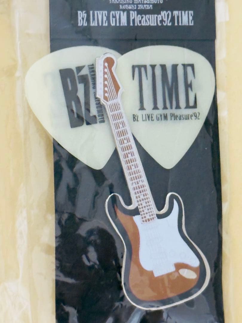 【激レア】B'z LIVE GYM Pleasure'92 TIME ピック B'z LIVE-GYM Pleasure'92 
