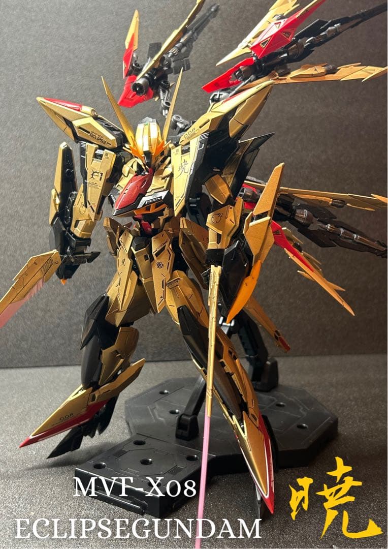 MG エクリプスガンダム&マニューバストライカー　全塗装 完成品 暁カラー