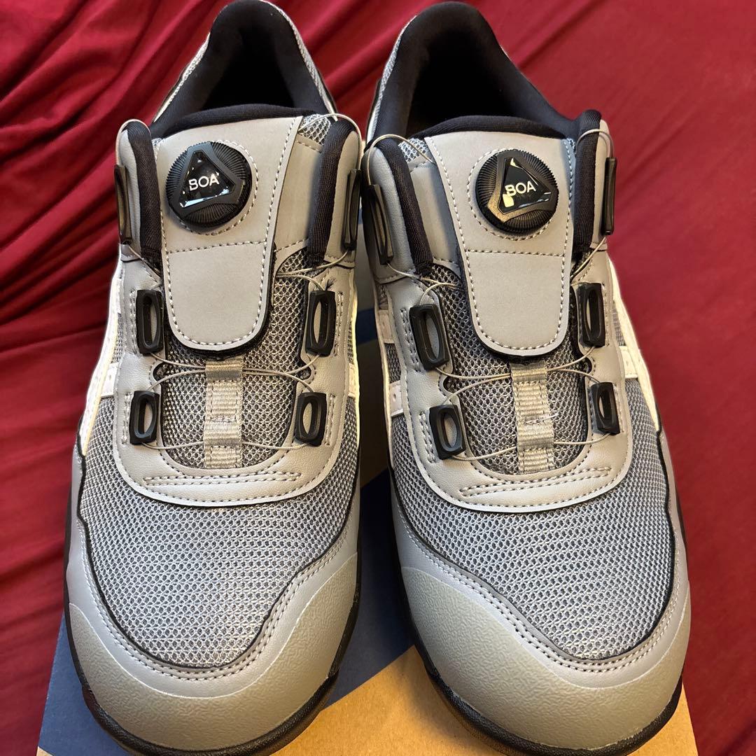 asics BOAフィットシステム安全靴 グレー