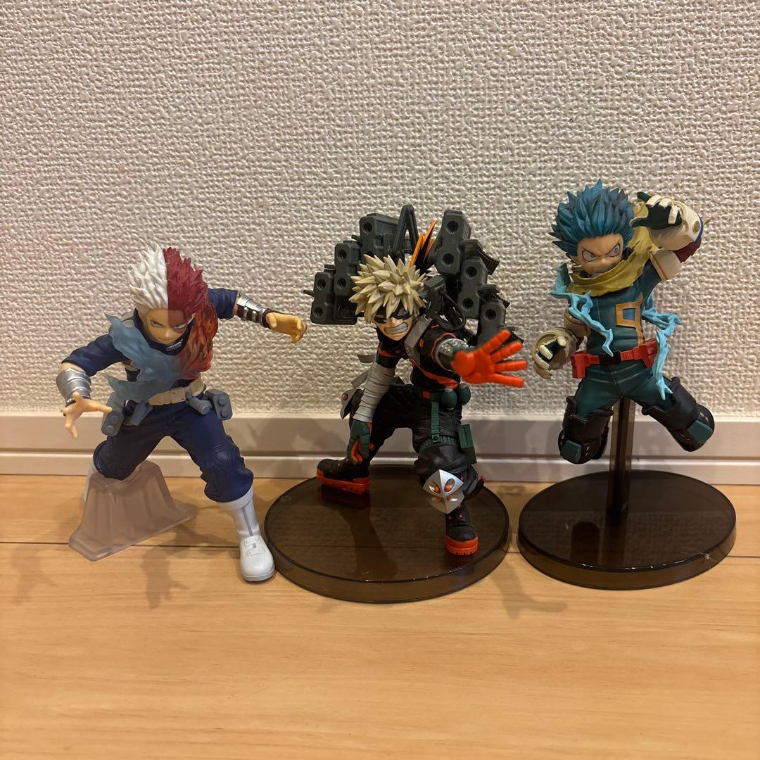 3体セット】僕のヒーローアカデミア フィギュア（緑谷出久・爆豪勝己